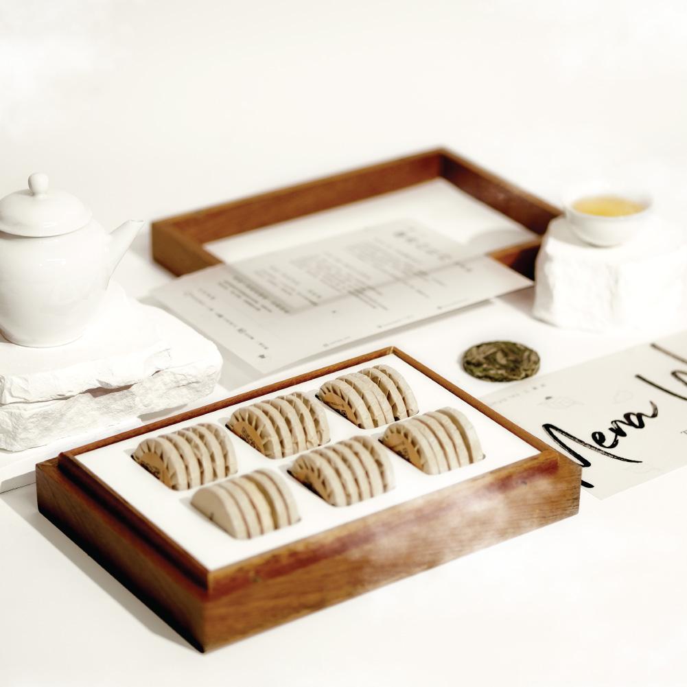 2019蘭香牡丹白茶| 沙比利木典藏盒| 專屬名字訂製| 福鼎白牡丹茶餅- 三葉茶